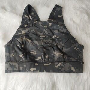Lululemon Sports Bra Collage Army Camouflage Size 6